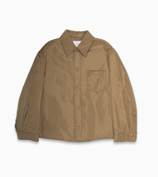 AMI Padded Overshirt Bronze