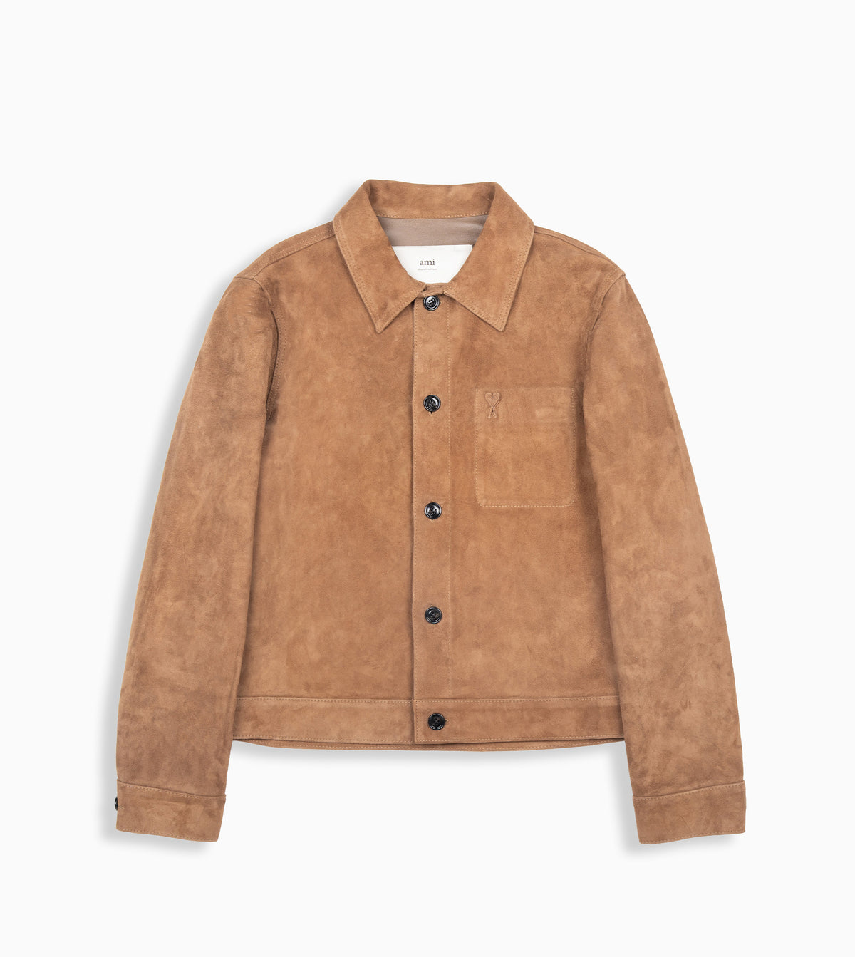 Chaqueta de cuero noisette AMI PARIS