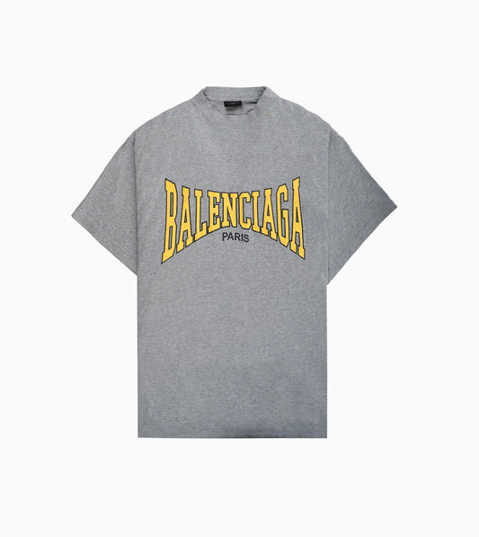 BALENCIAGA Oversized Boxing Vintage T-shirt Grey