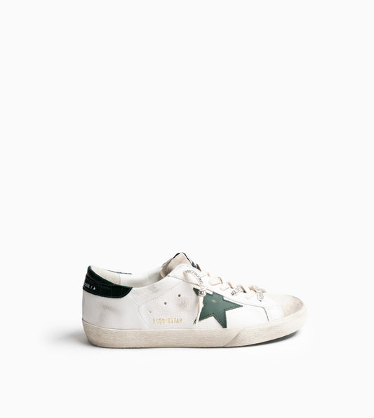 GOLDEN GOOSE Superstar White Green