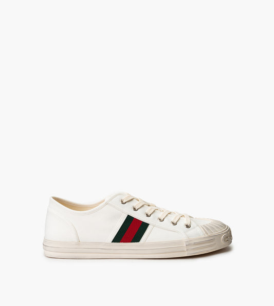 GUCCI Sneaker with Web stripe White