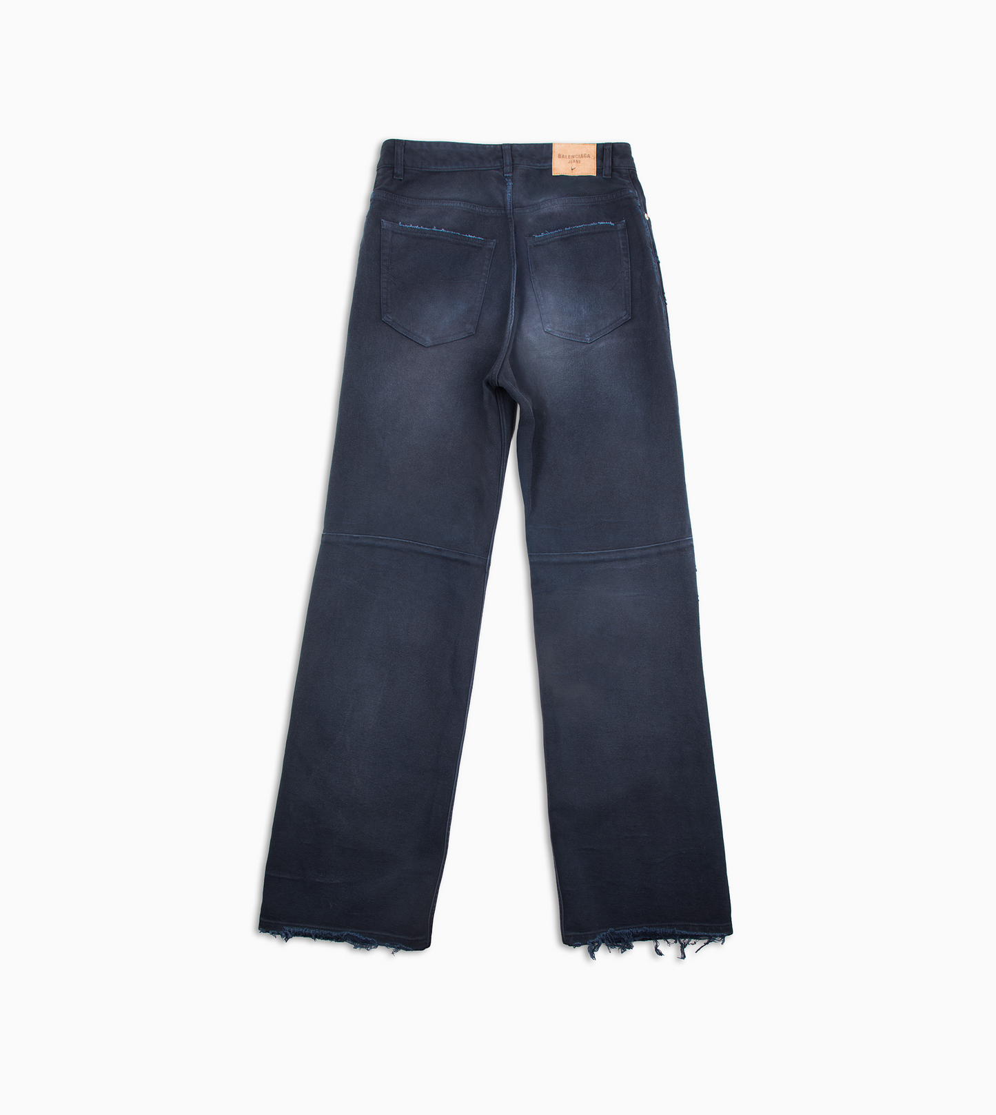 BALENCIAGA Curved Knee Pant Navy