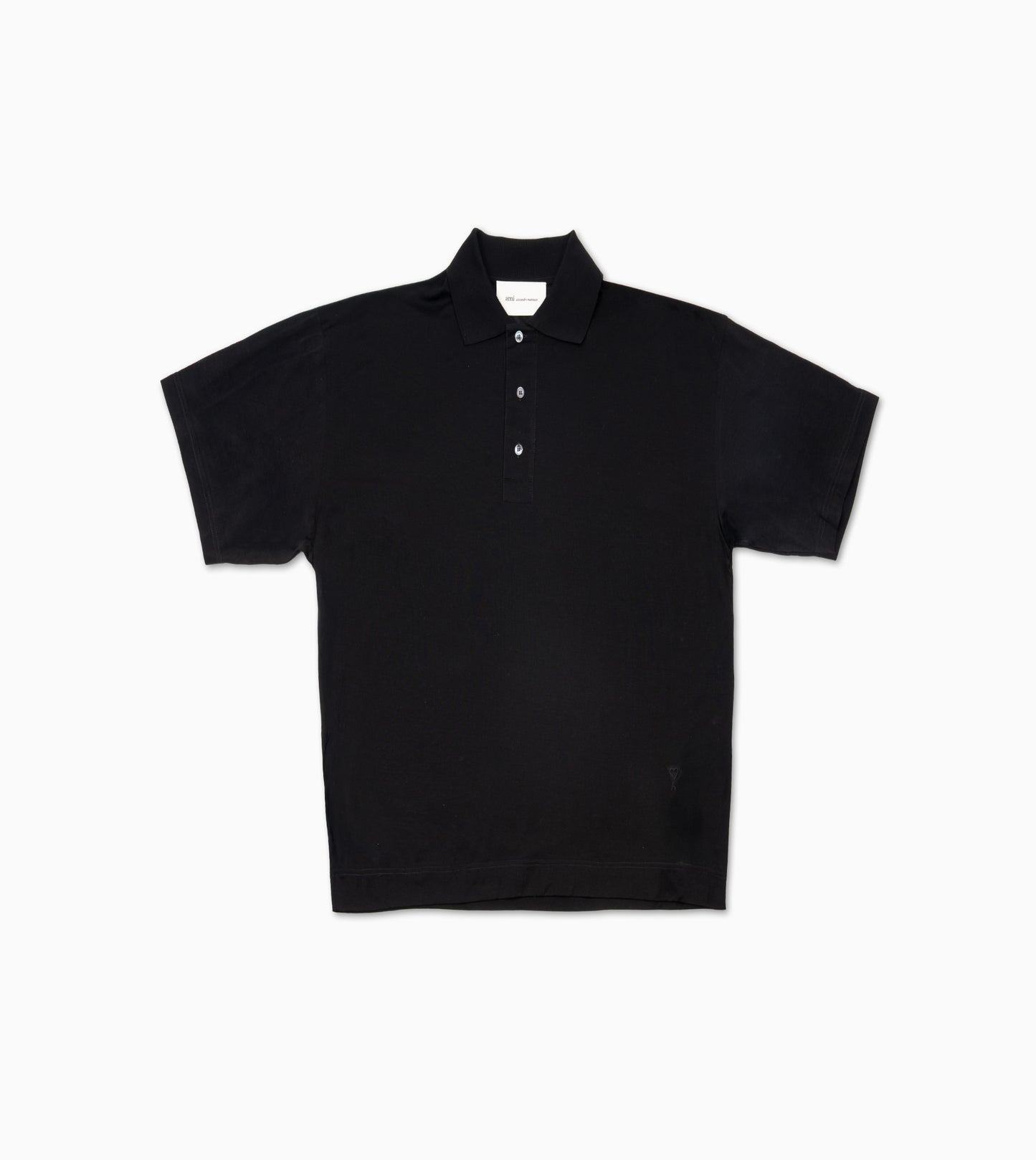 Polo AMI PARIS corte holgado con parche Ami de Coeur