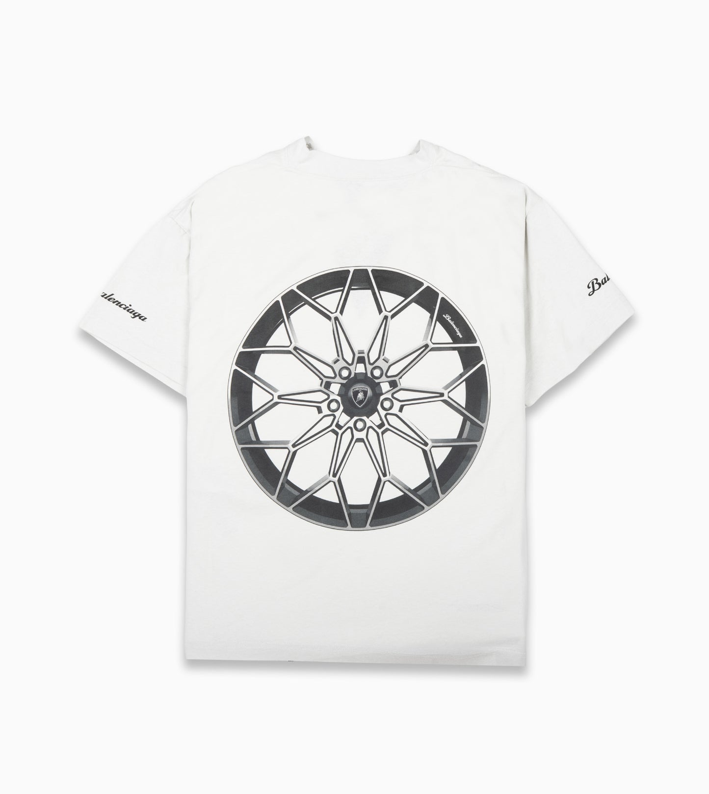 BALENCIAGA  Automobili Lamborghini Boxy T-shirt in White