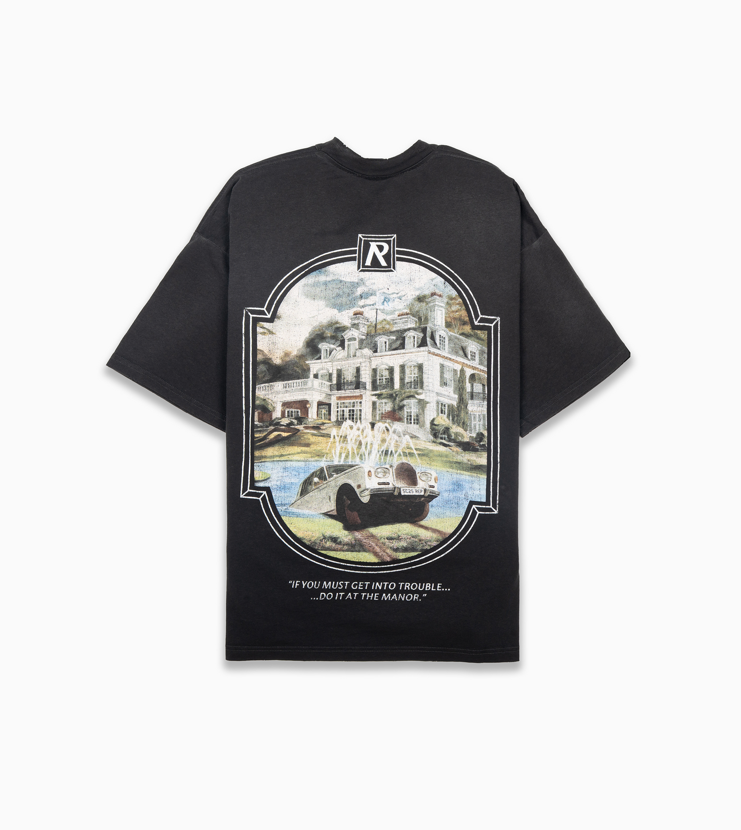 REPRESENT Revere Manor T-Shirt Stained Black