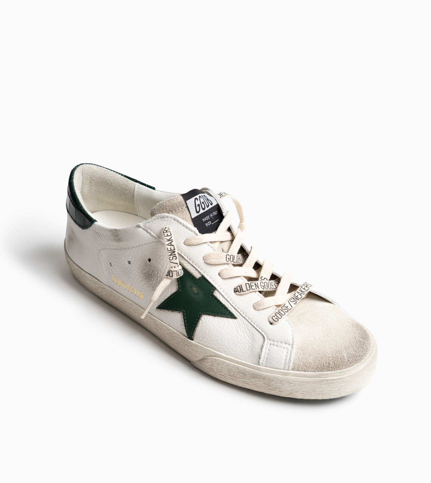 GOLDEN GOOSE Superstar White Green