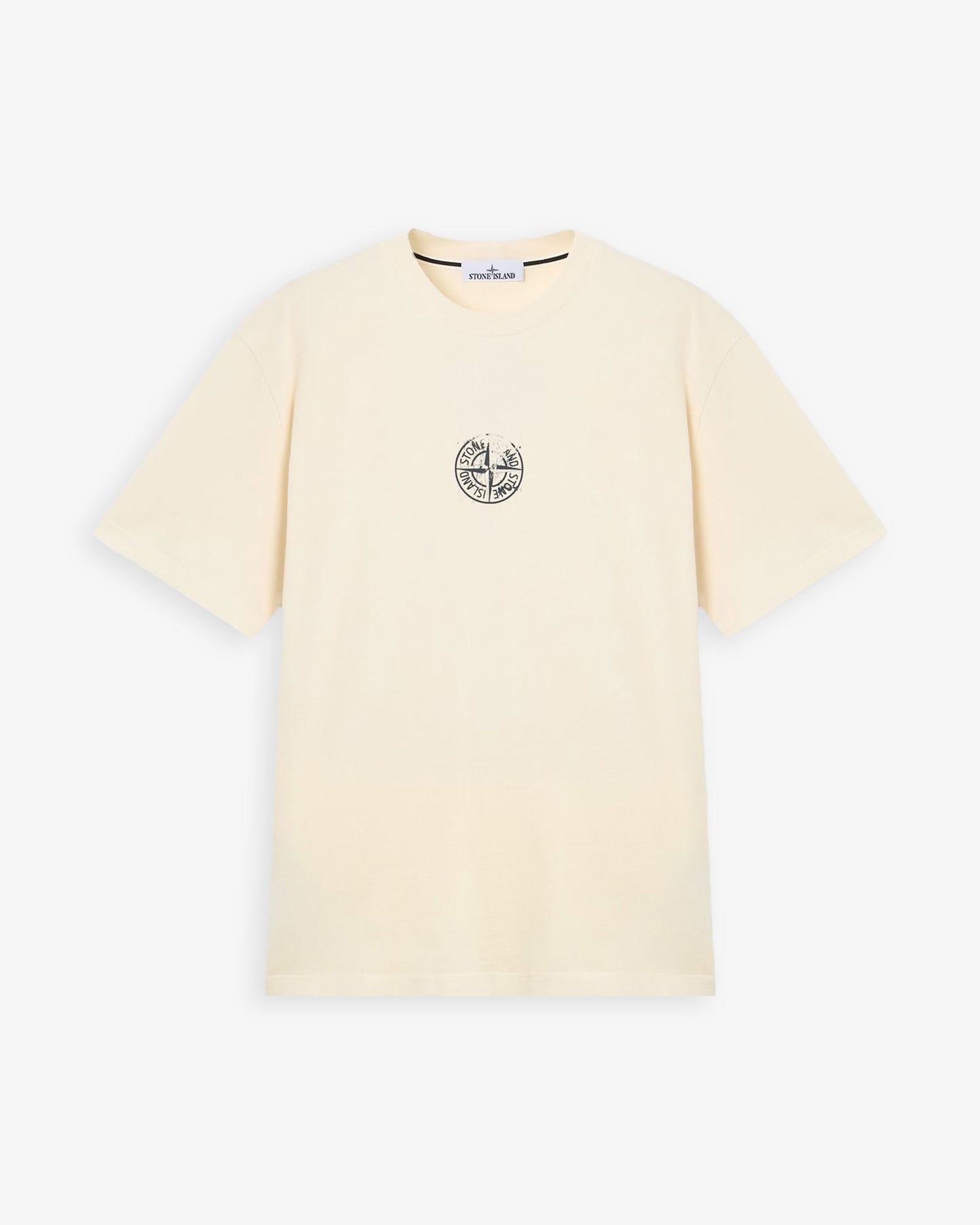 STONE ISLAND Organic Cotton T-Shirt Ivory
