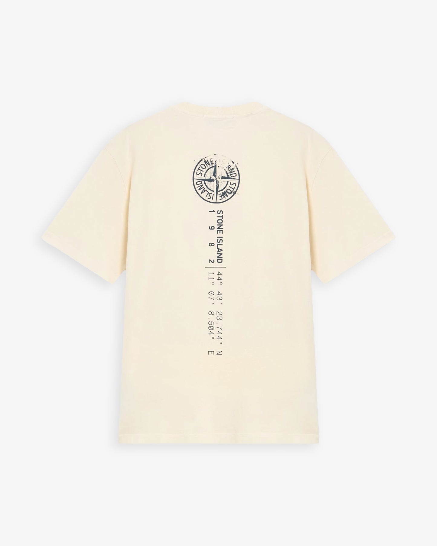STONE ISLAND Organic Cotton T-Shirt Ivory