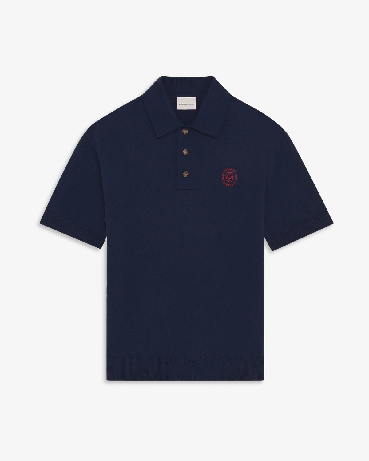 DRÔLE DE MONSIEUR Mirror Knit Polo