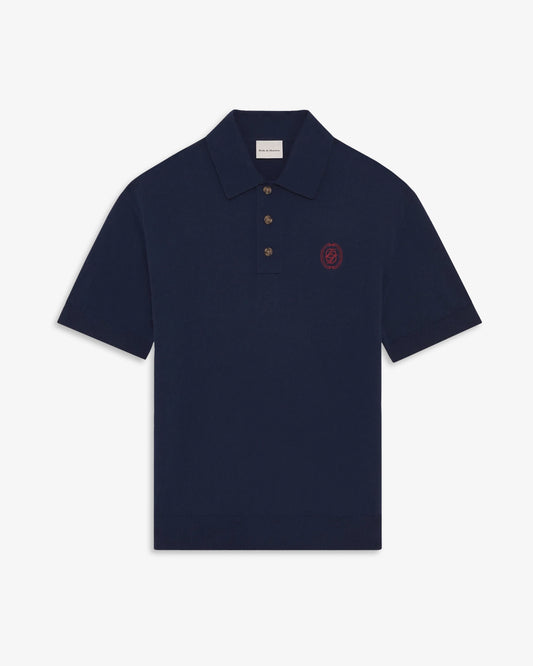 DRÔLE DE MONSIEUR Mirror Knit Polo