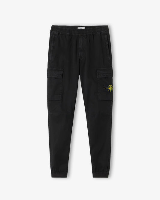 STONE ISLAND Stretch Old Effect Pant Black