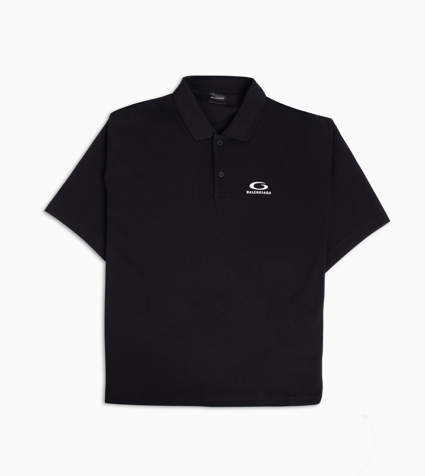 BALENCIAGA Polo negro Loop Sport Icon