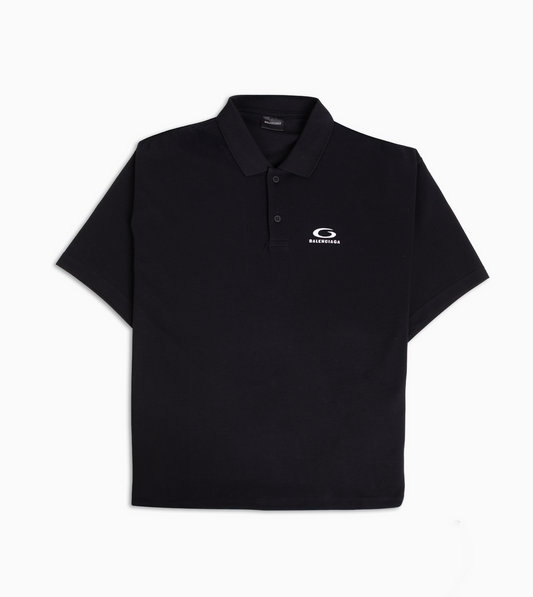 BALENCIAGA Loop Sport Icon Polo Black