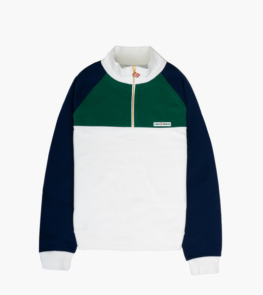 CASABLANCA 1/4 Zip Colourblock Sweatshirt