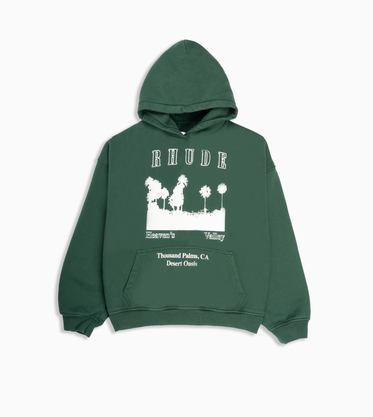 RHUDE Thousand Palms Hoodie Green