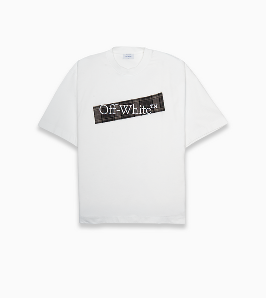 OFF-WHITE Flannel Diag Skate SS Tee White