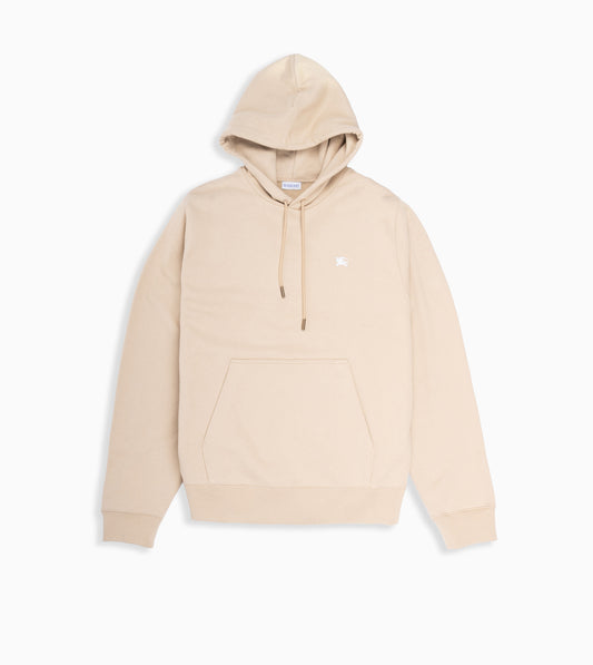 BURBERRY Cotton Hoodie with Knight Stamp motif Beige
