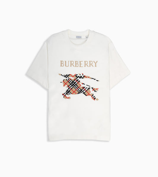 BURBERRY Cotton T-shirt With Cross-Stich EKD