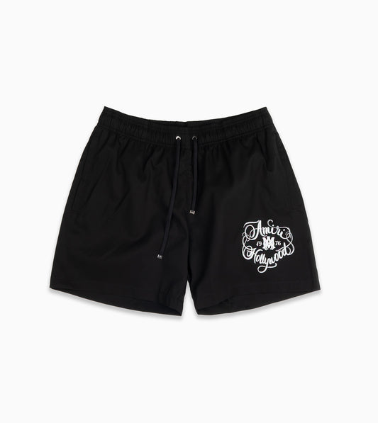 AMIRI Hollywood Swim Trunk Black