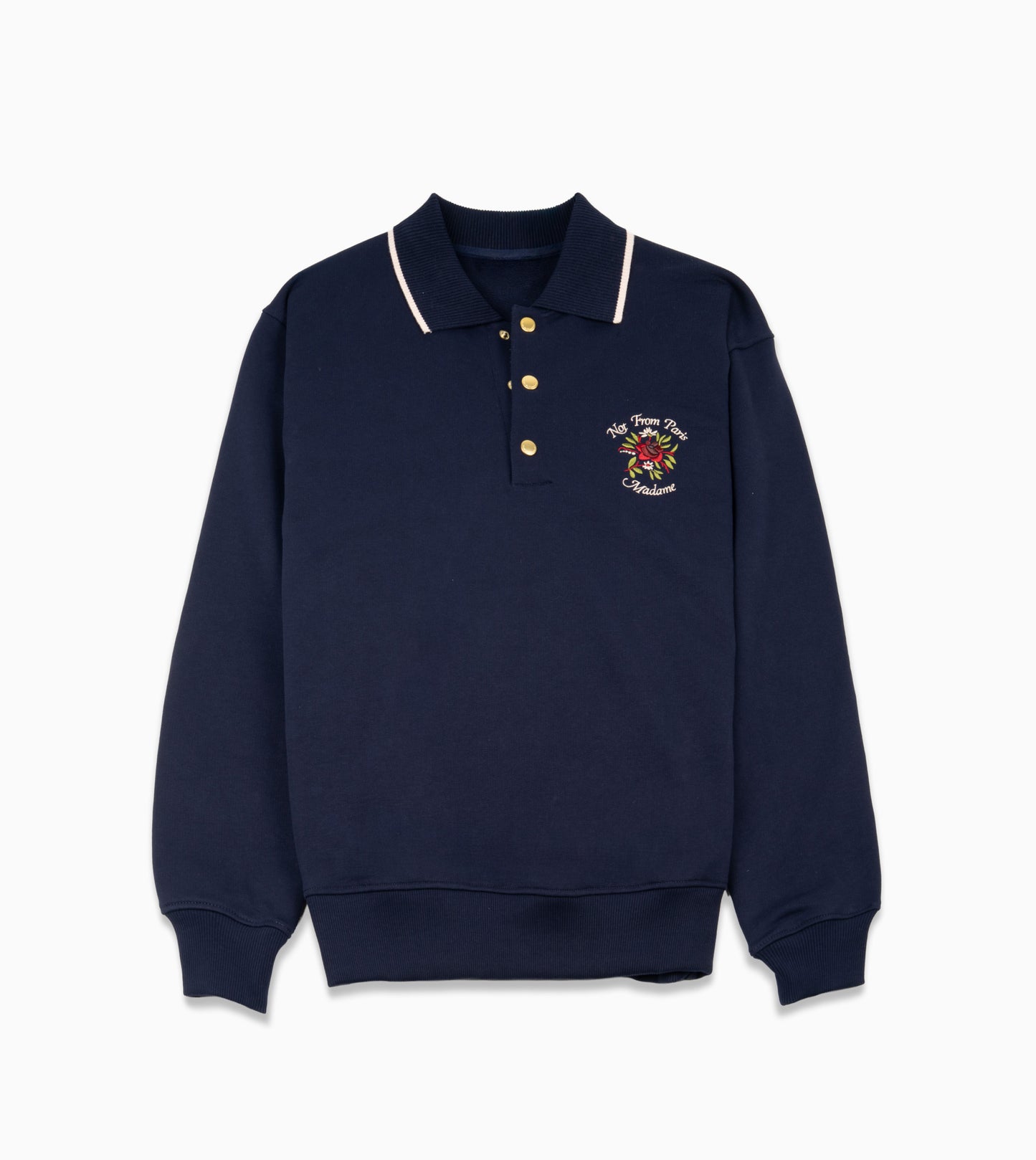 DRÔLE DE MONSIEUR Polo Slogan Rosa Marino