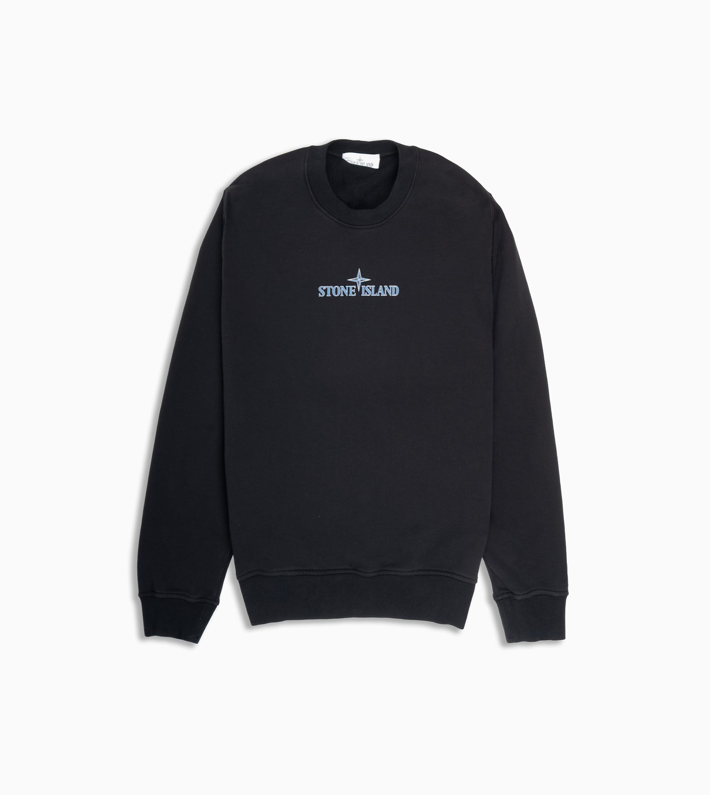 STONE ISLAND Felpa Crewneck Black with Logo