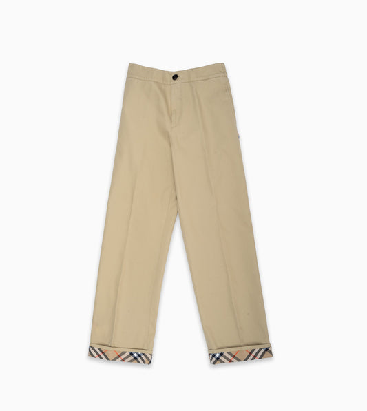BURBERRY Cotton gabardine pants