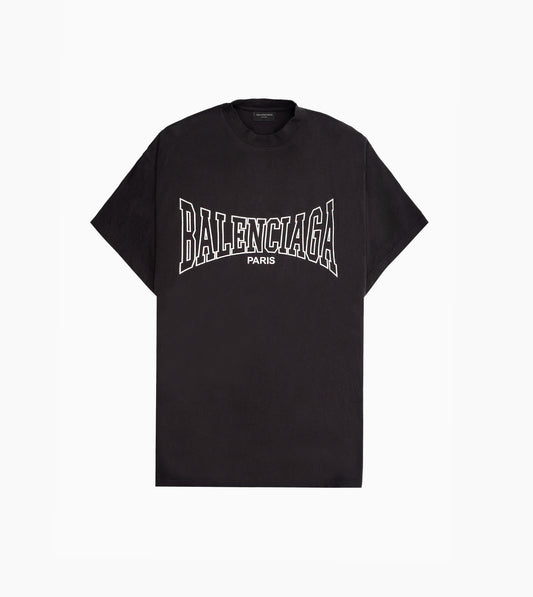 BALENCIAGA Oversized Boxing Vintage T-shirt Black