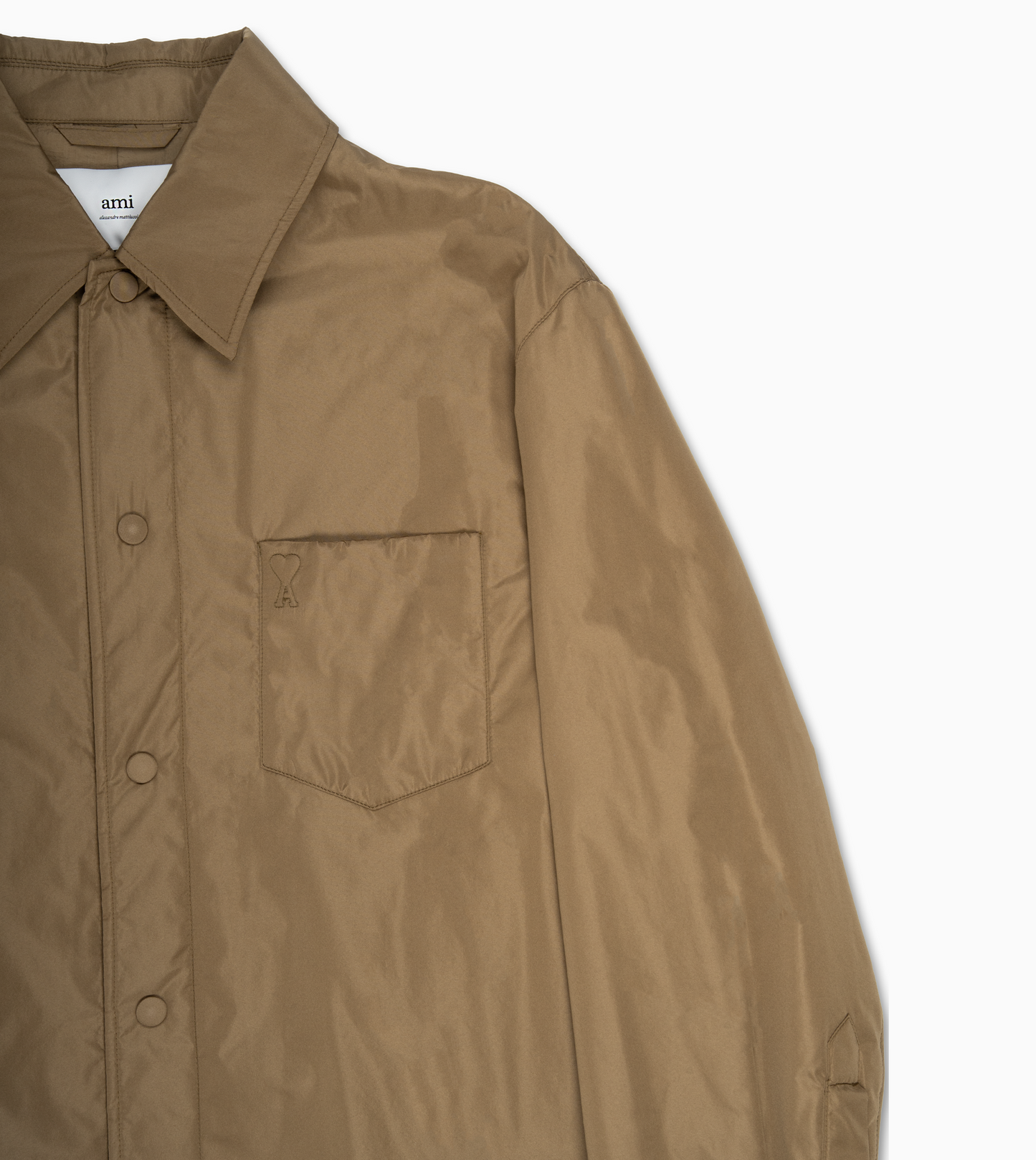 AMI Padded Overshirt Bronze