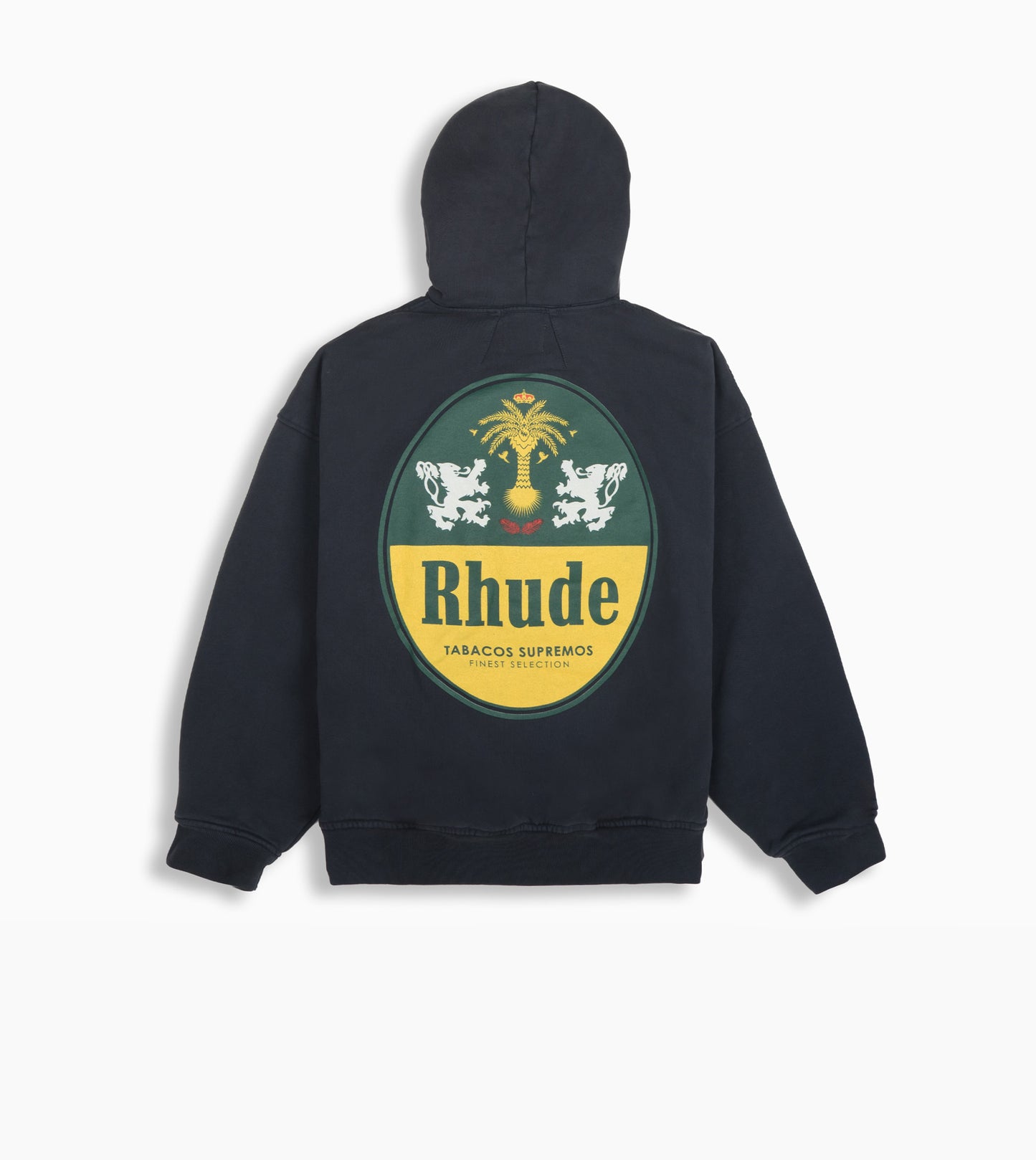 RHUDE Tabaco Hoodie Vtg Black