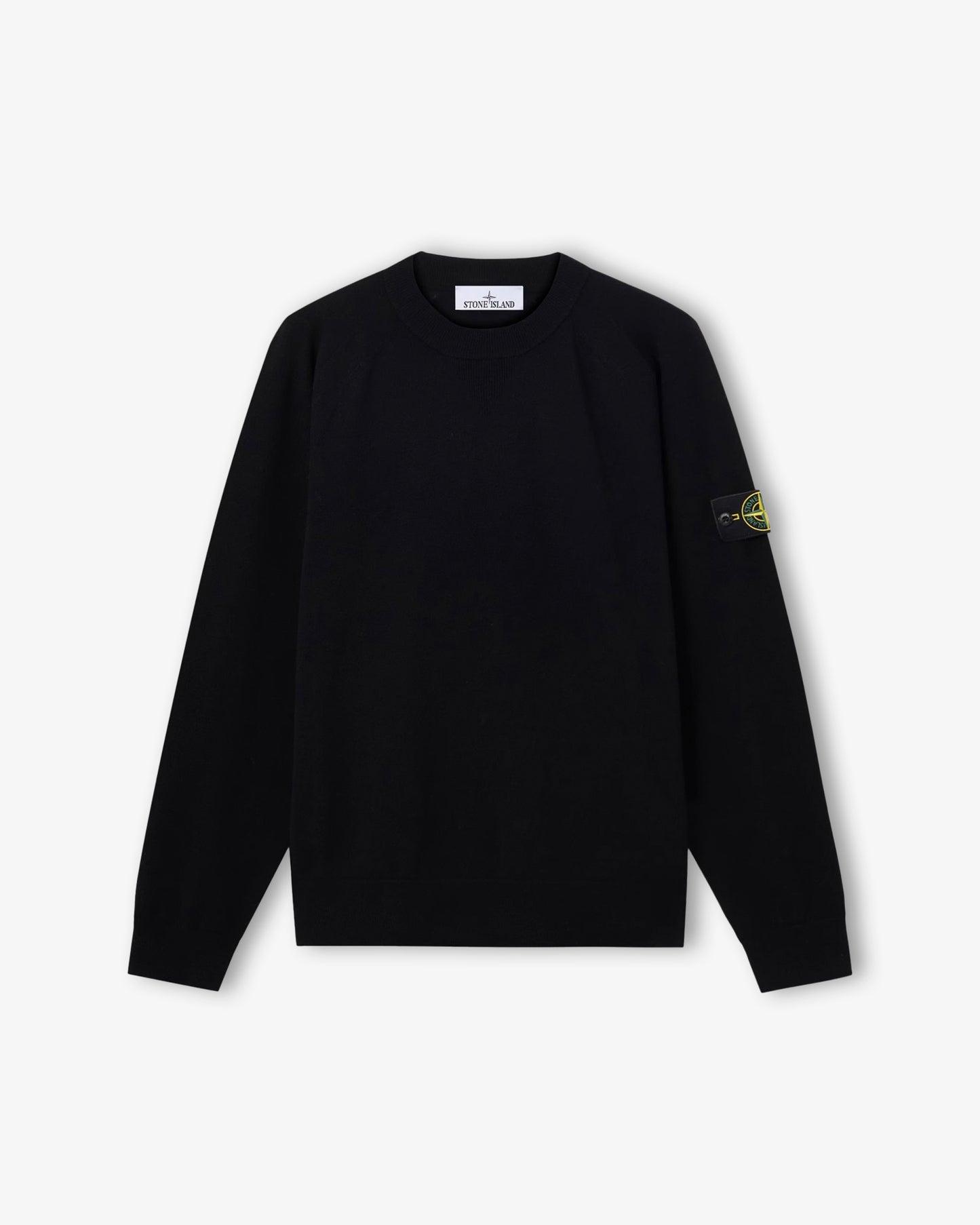 STONE ISLAND Wool Crewneck Black