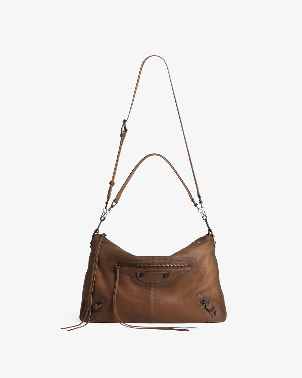 BALENCIAGA Le City Moto Bag caramel