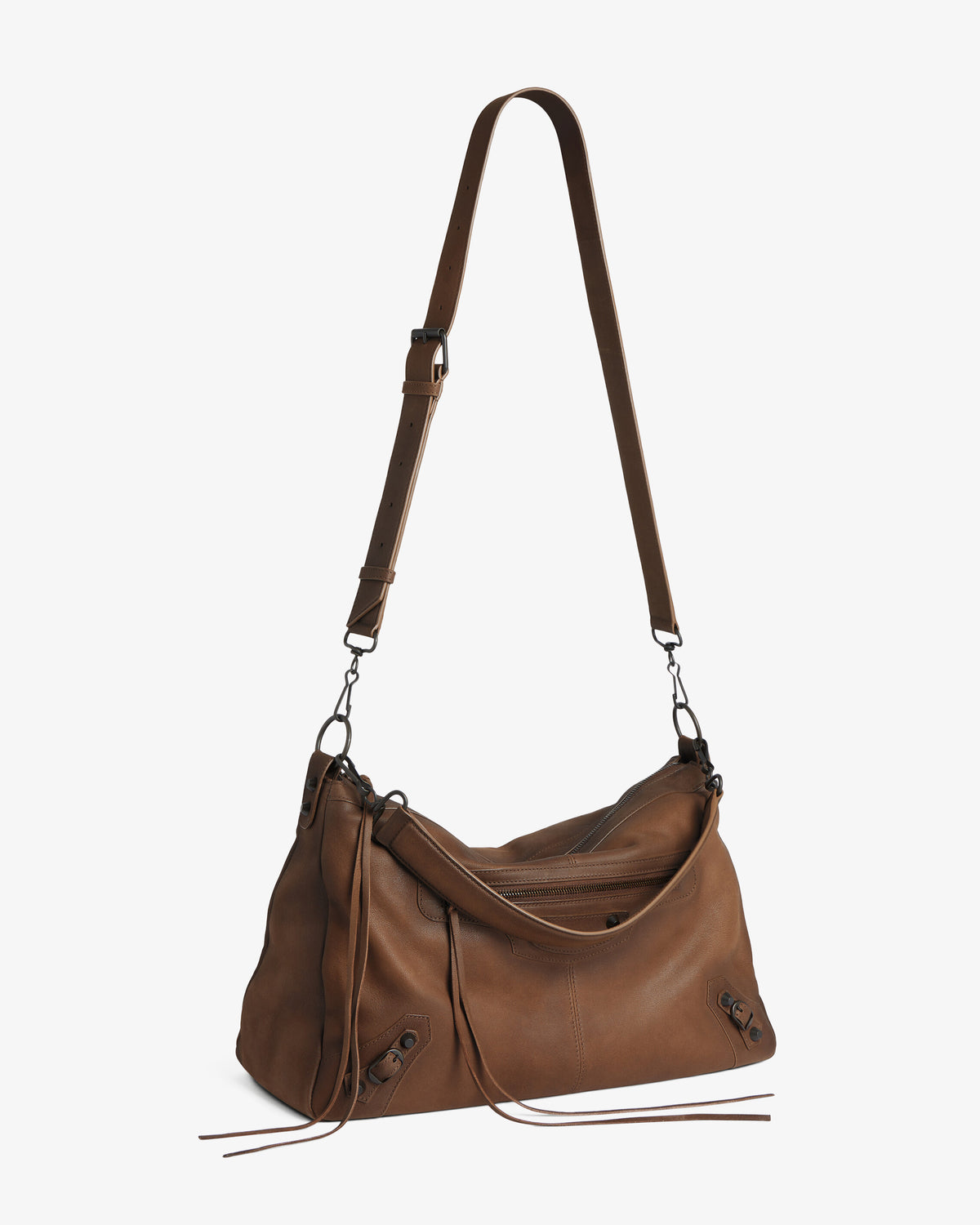 BALENCIAGA Le City Moto Bag caramel