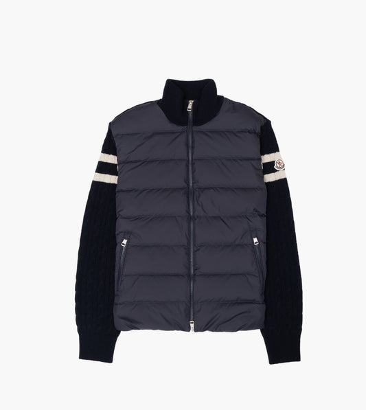 MONCLER Cardigan Piumino Navy