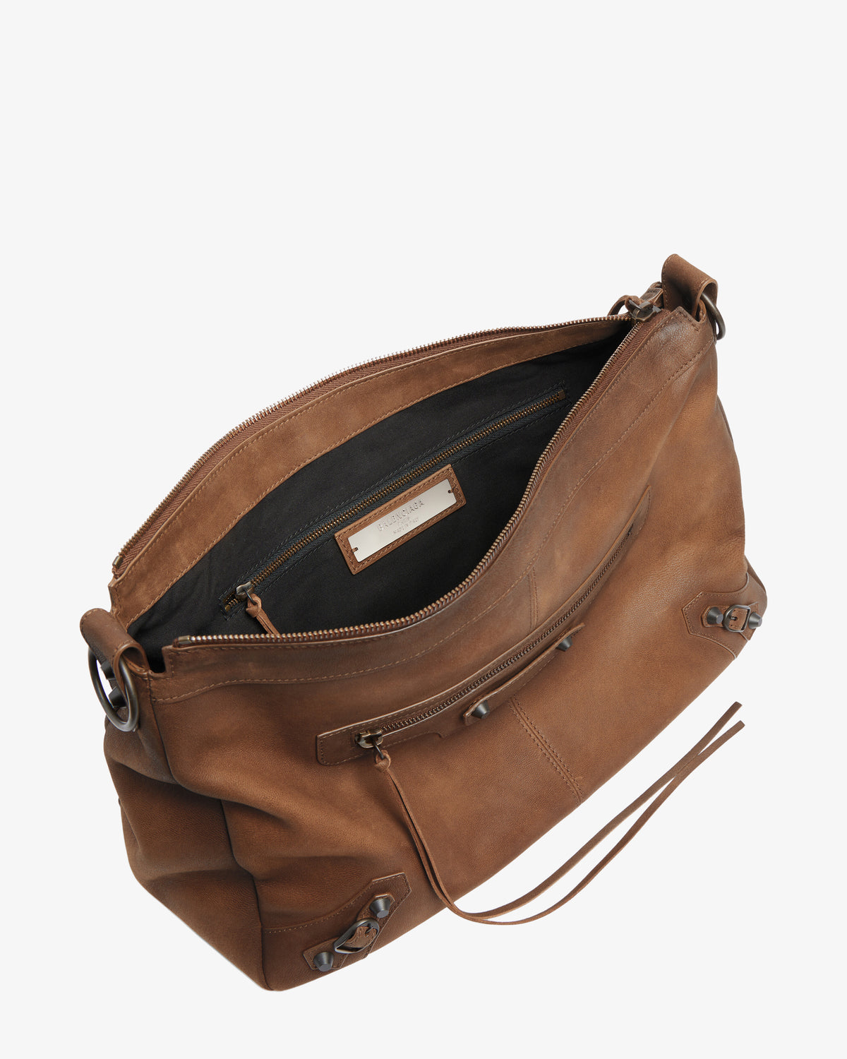 BALENCIAGA Le City Moto Bag caramel