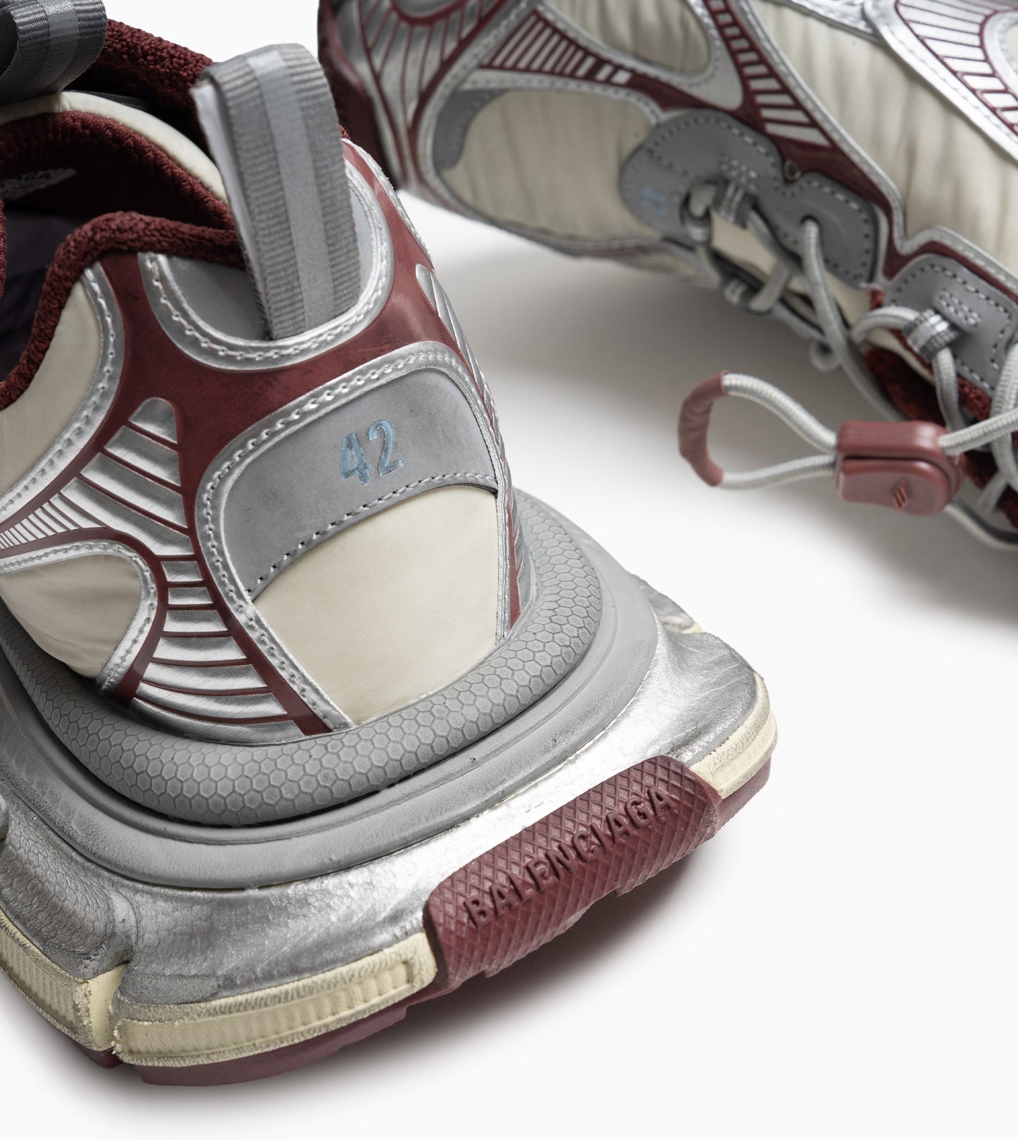 BALENCIAGA 3XL Sneaker White Burgundy