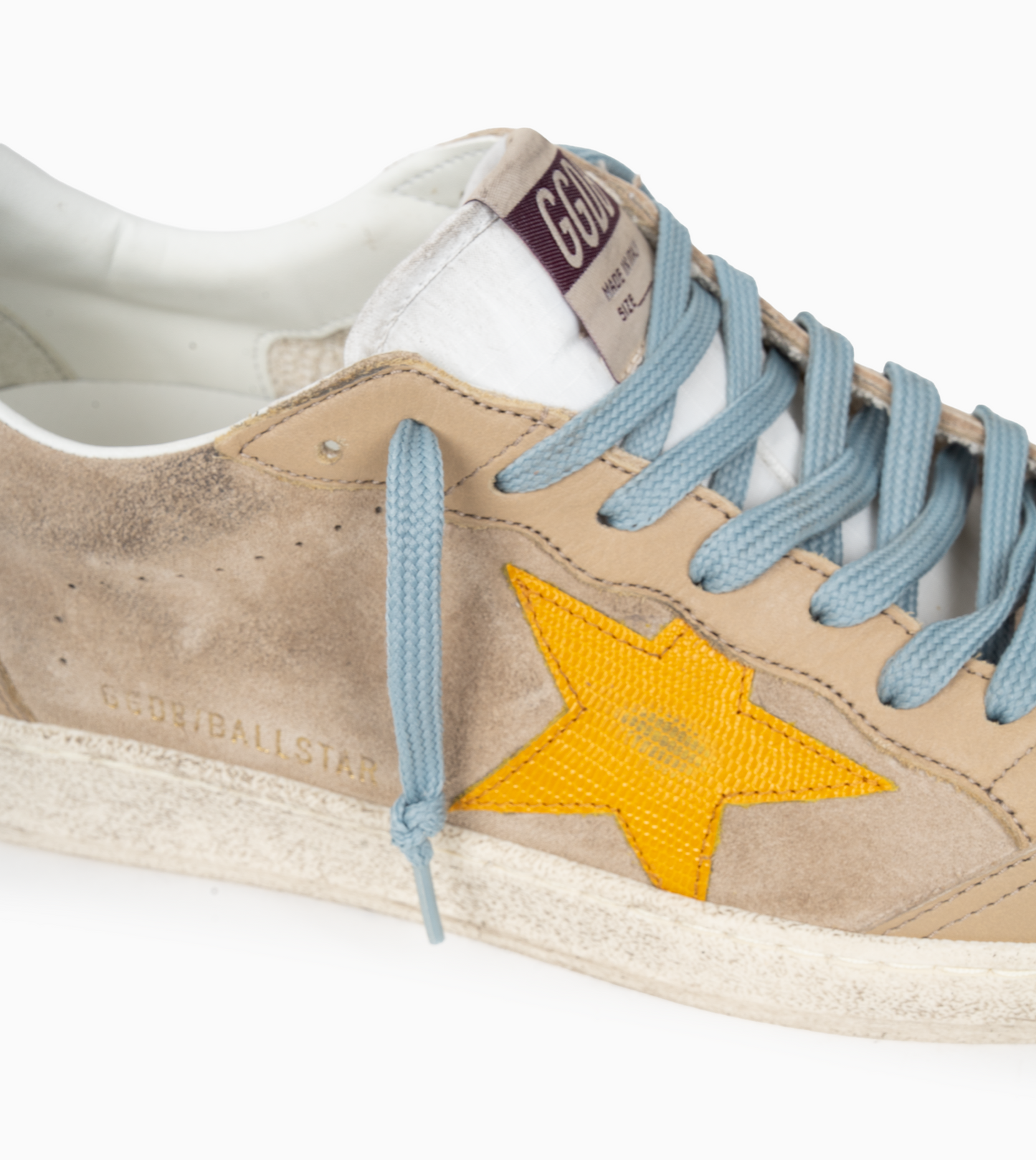 GOLDEN GOOSE BALLSTAR Suede  Upper Leather Toe and Spur