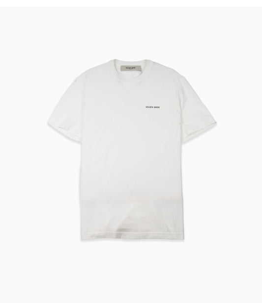 GOLDEN GOOSE Journey T-Shirt Regular Logo Print White
