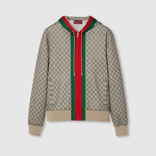 GUCCI Technical Jacket with Zip and Web Band