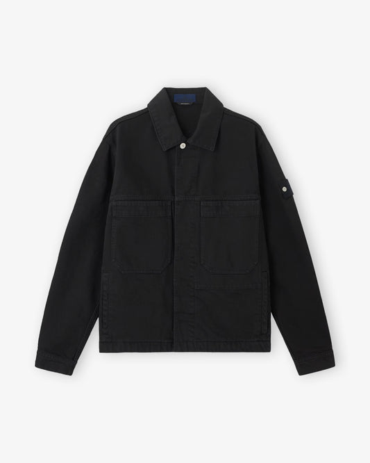 STONE ISLAND Biker Jacket Black