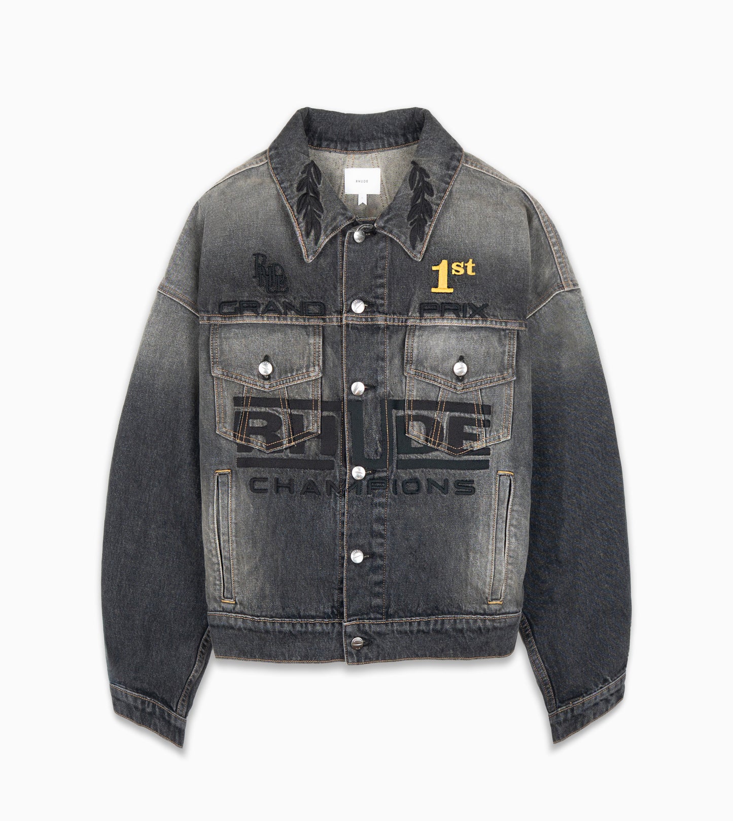RHUDE Tire Denim Trucker Jacket