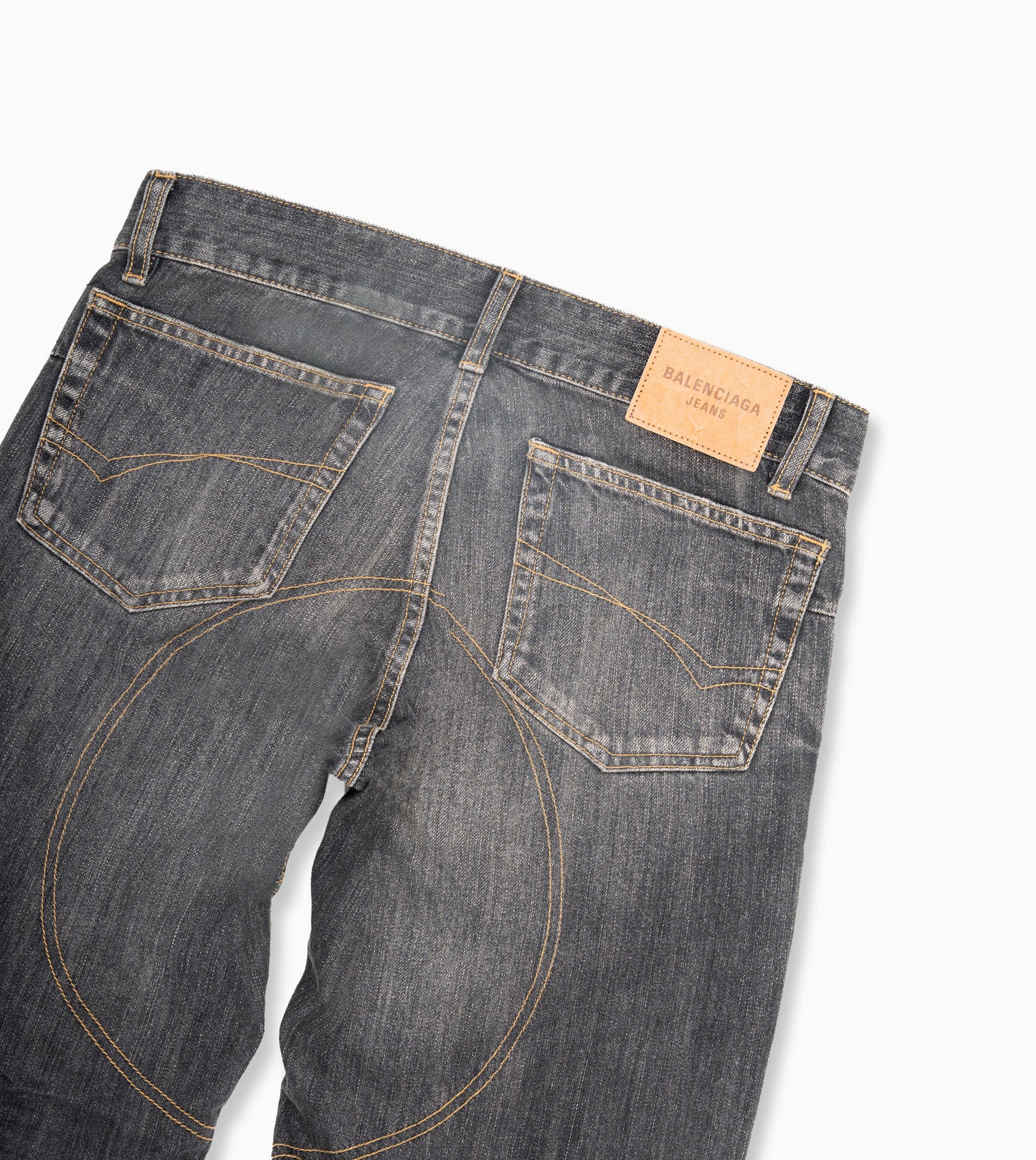 BALENCIAGA Fitted Low-Waist Black Jeans