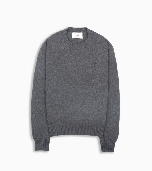 AMI PARIS Cashmere Crewneck Dk.Grey