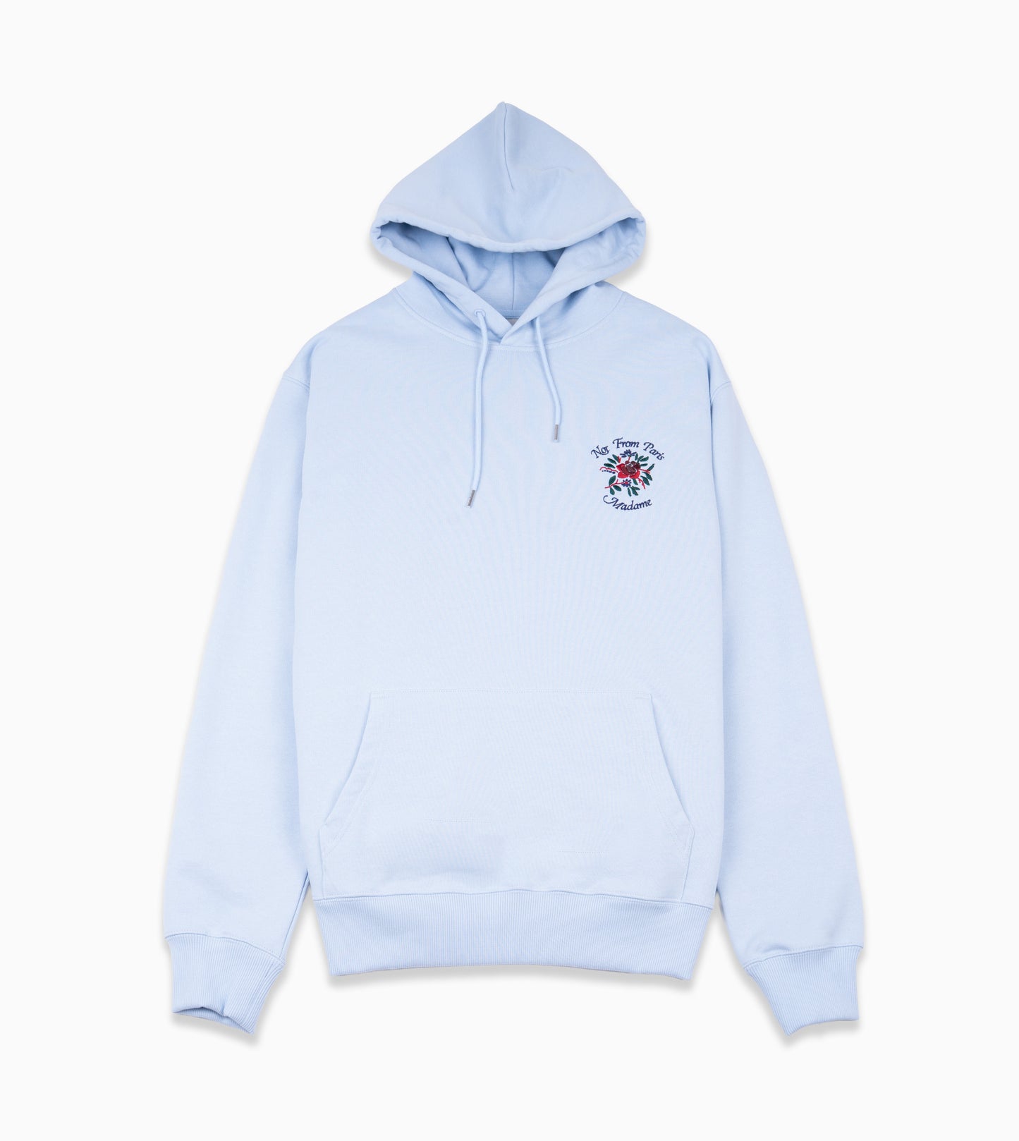 Sudadera con capucha DRÔLE DE MONSIEUR Slogan Rosa Azul Claro