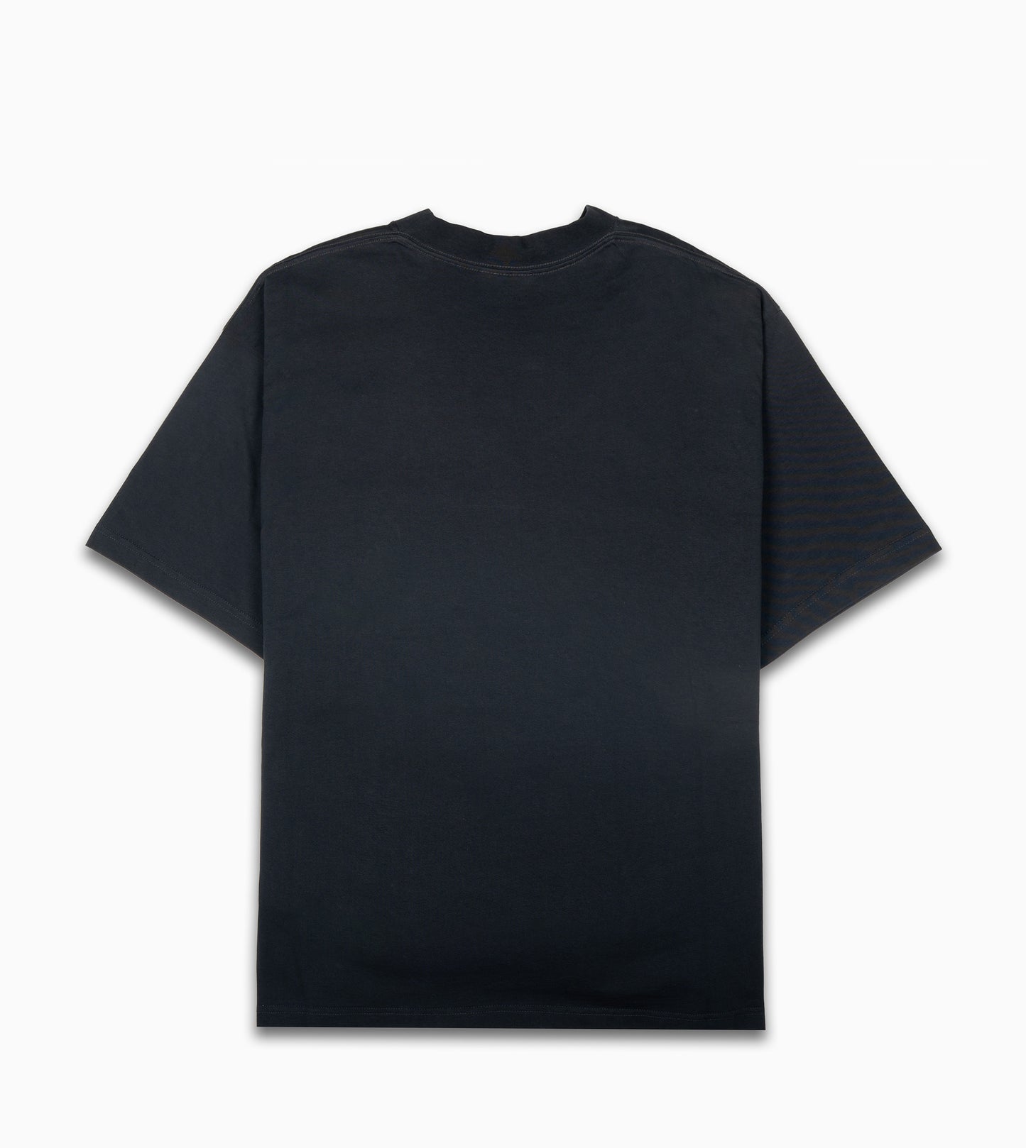 BALENCIAGA Nano Bb Camiseta Medium Fit en Negro Faded