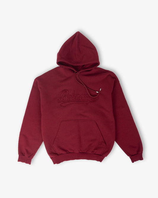 BALENCIAGA Frayed Script Regular Fit Hoodie