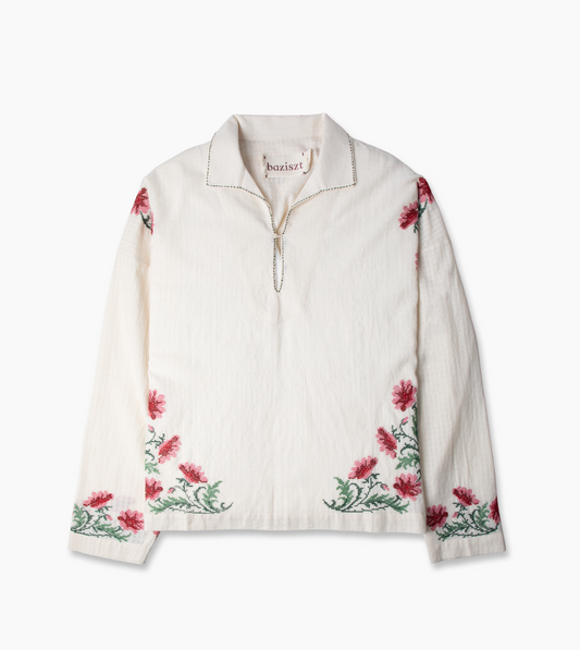 Camiseta BAZISZT BERNIE Blanca