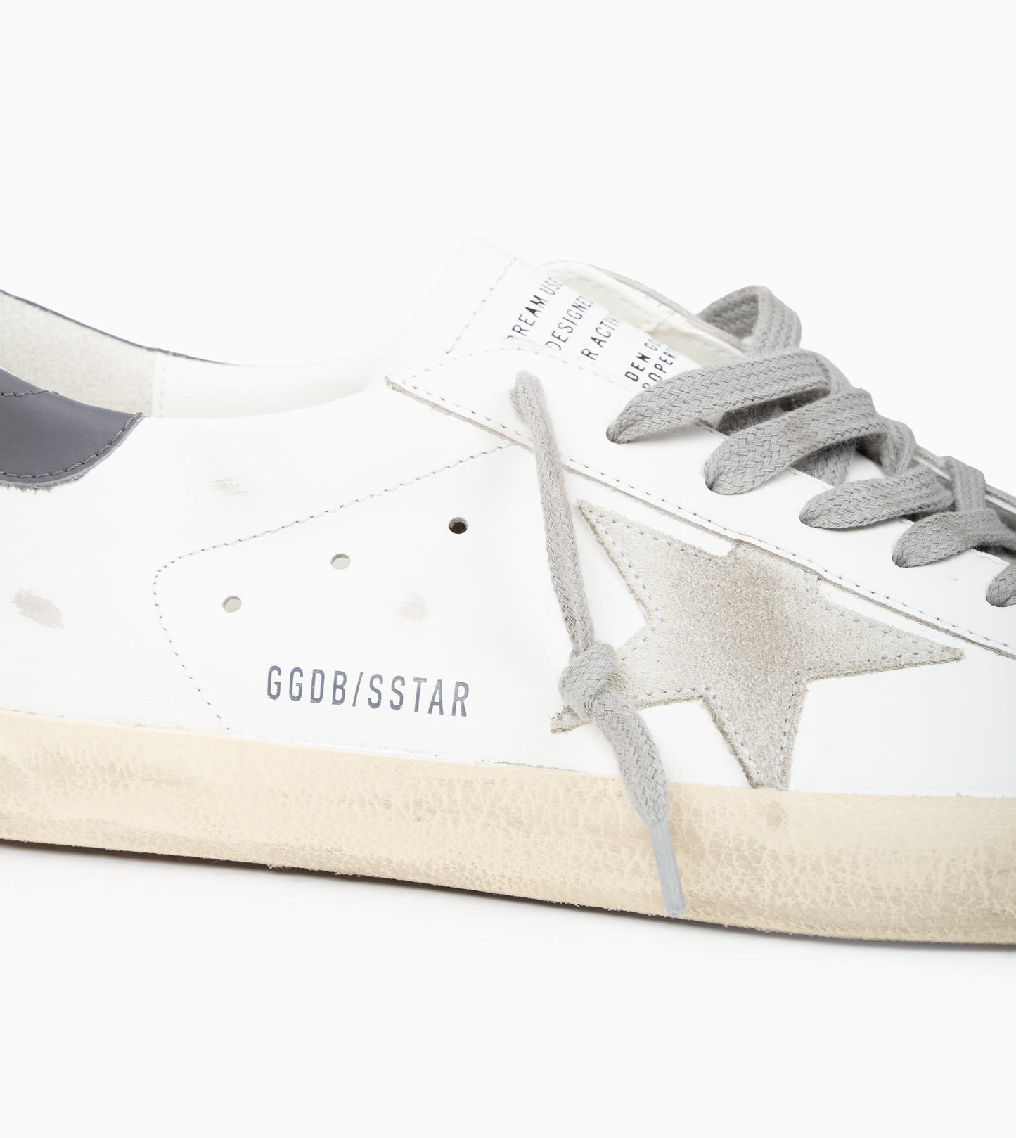 GOLDEN GOOSE SUPER STAR Leather Upper and Heel Suede Star and Spur