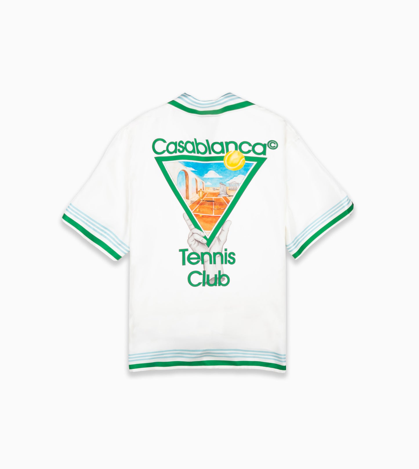 CASABLANCA Short Sleeve Cuban Collar Shirt