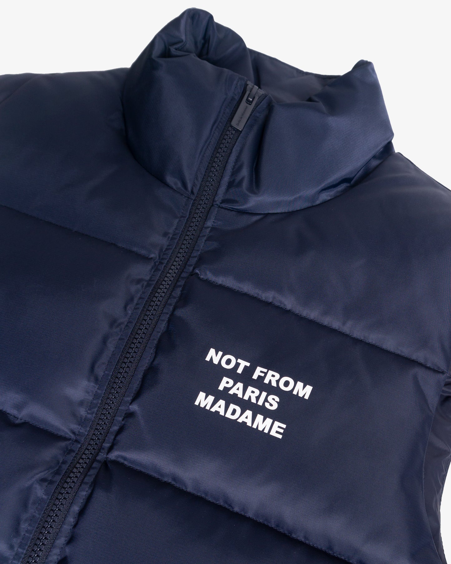 DRÔLE DE MONSIEUR Slogan Sleeveless Down Vest