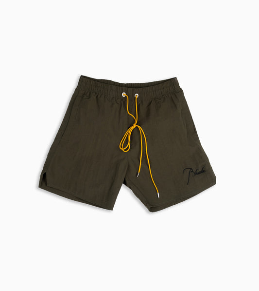 RHUDE Radiator Swim Short Moos Green